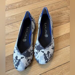 Rothy's Ash Camo Flats. Excellent Condition
